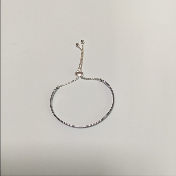 Adjustable Silver Tone Bracelet - Picture 2 of 3